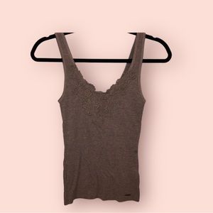 FREE W/ PURCHASE!! grey knitted tank top